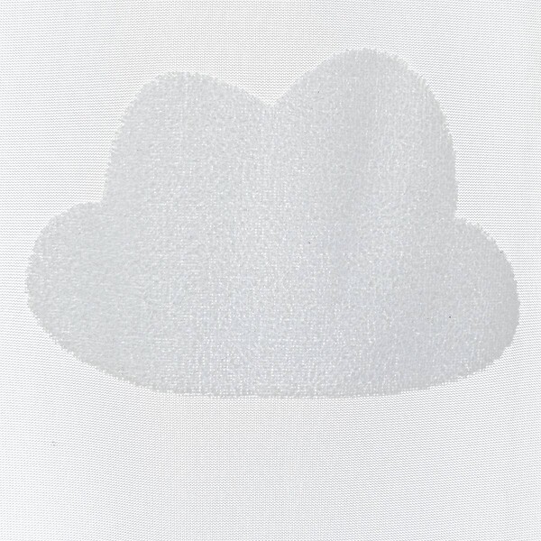 ATMOSPHERA - Voilage enfant "Nuage" 140x240cm blanc - large