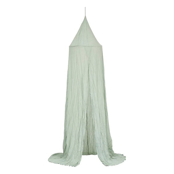 ATMOSPHERA - Ciel de lit "Lili" en gaze de coton H 250cm vert - large