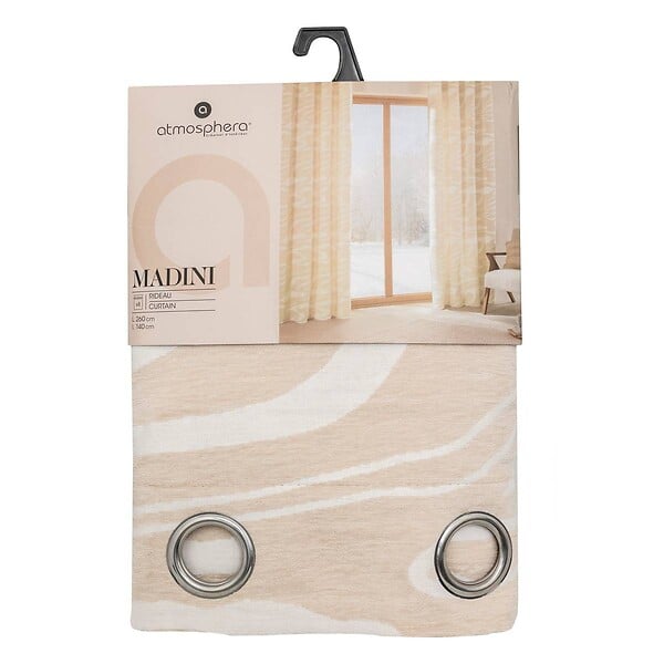 ATMOSPHERA - Rideau Madini Jacquard beige 140x260cm - large