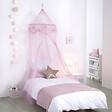 ATMOSPHERA - Ciel de lit enfant "Mademoiselle" rose 250x60cm - vignette