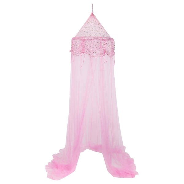 ATMOSPHERA - Ciel de lit enfant "Mademoiselle" rose 250x60cm - large