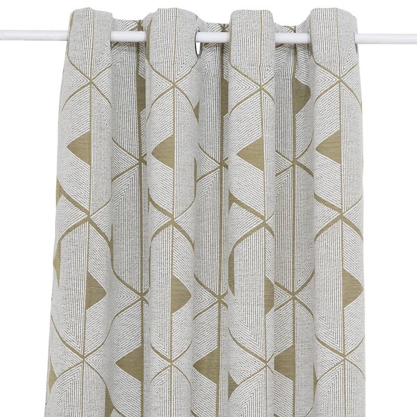 ATMOSPHERA - Rideau "Maloe" jacquard vert kaki 140x260cm - large