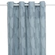 ATMOSPHERA - Rideau "Wimbi" jacquard bleu clair 140x260cm - vignette