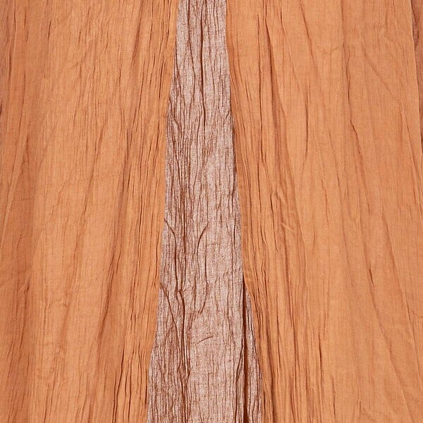 ATMOSPHERA - Ciel de lit "Lili" en gaze de coton H 250cm marron - large