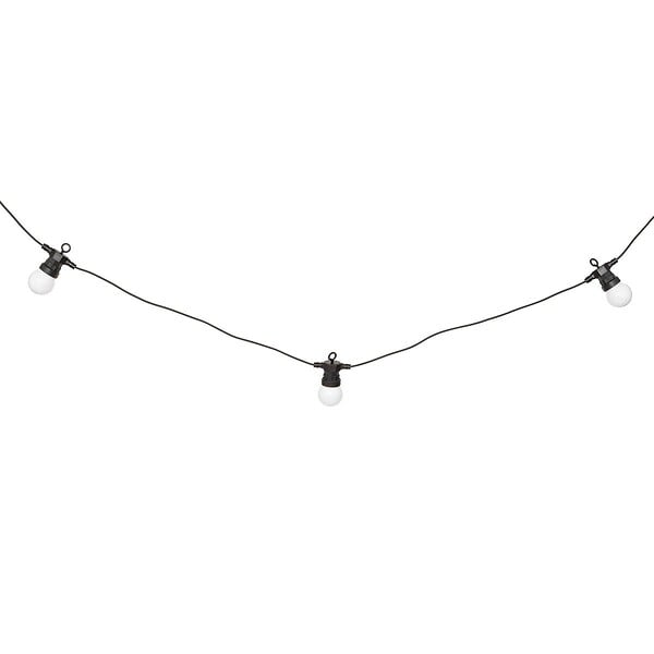 ATMOSPHERA - Guirlande d'extérieur solaire "Soa" noir & blanc H800cm - large