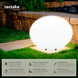 TECTAKE - Lampe boule LUMINOUS EYE avec ampoule LED et télécommande blanc - vignette