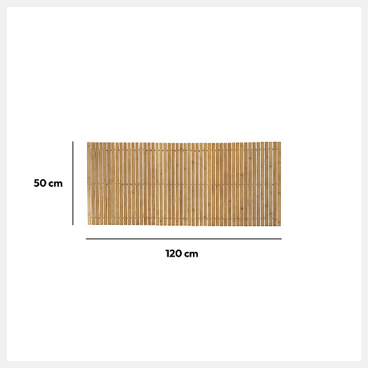 5 FIVE SIMPLY SMART - Tapis de bain caillebotis en bambou 50x120cm - large