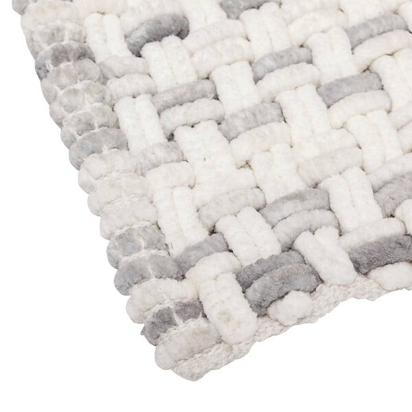 5 FIVE SIMPLY SMART - Tapis tressé gris 50x75cm - large