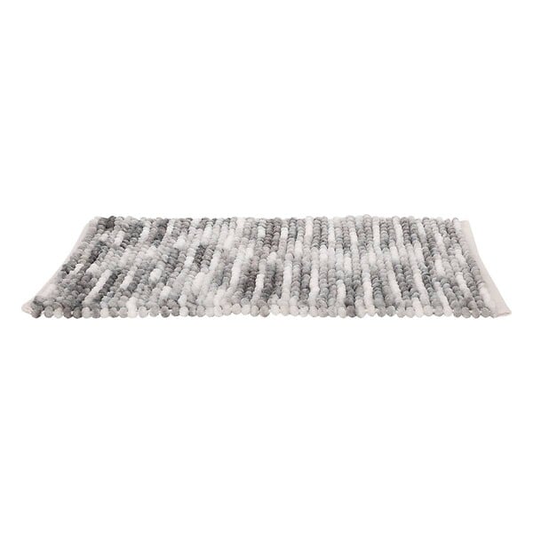 5 FIVE SIMPLY SMART - Tapis de bain boule en coton gris 75x50cm - large