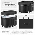 TECTAKE - Baignoire à glace ESPOO avec isolation triple et cadre en aluminium noir - vignette