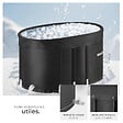 TECTAKE - Baignoire à glace ESPOO avec isolation triple et cadre en aluminium noir - vignette