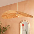 ATMOSPHERA - Suspension "Orane" raphia beige D78cm - vignette
