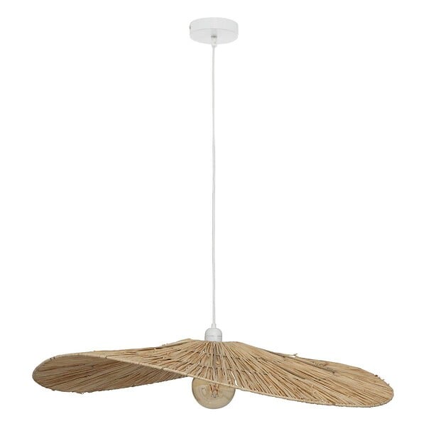 ATMOSPHERA - Suspension "Orane" raphia beige D78cm - large