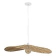 ATMOSPHERA - Suspension "Orane" raphia beige D78cm - vignette