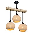 ENTREPOT BRICO - Suspension luminaire Plafonnier Fiona Ε27 crème-naturel 50x20x63cm - vignette
