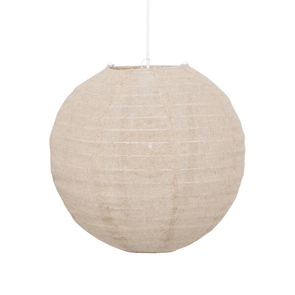ATMOSPHERA - Lanterne japonaise boule "Jordy" beige D35cm - large