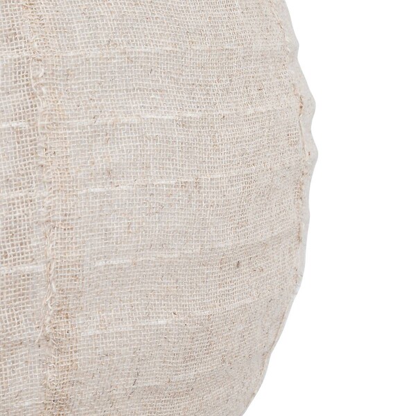 ATMOSPHERA - Lanterne japonaise boule "Jordy" beige D35cm - large