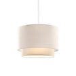 ENTREPOT BRICO - Suspension luminaire plafonnier abat jour blanc crème 30x20 cm - vignette