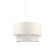 ENTREPOT BRICO - Suspension luminaire plafonnier abat jour blanc crème 30x20 cm - vignette