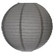 ATMOSPHERA - Lanterne boule - papier et métal - D45 cm - Gris clair - vignette