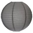 ATMOSPHERA - Lanterne boule - papier et métal - D45 cm - Gris anthracite - vignette