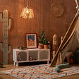 ATMOSPHERA - Suspension en corde "Jily" D29cm - vignette