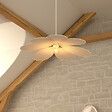 ATMOSPHERA - Suspension pétales "Naya" beige D100cm - vignette