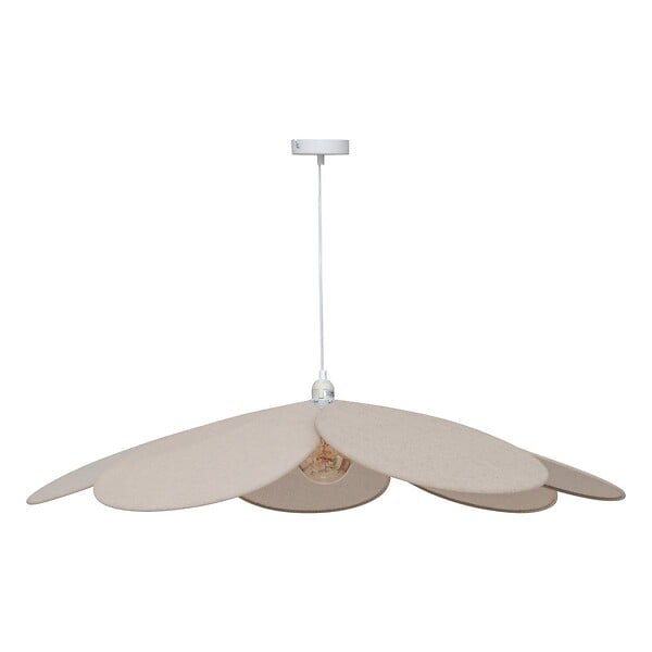 ATMOSPHERA - Suspension pétales "Naya" beige D100cm - large