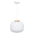 ATMOSPHERA - Suspension verre "Travis" blanc D25cm - vignette