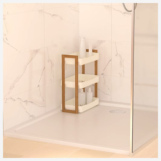 5 FIVE SIMPLY SMART - Étagère "Naturéo" 3 niveaux en bamboo - large