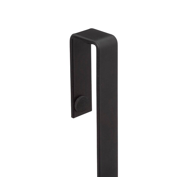 5 FIVE SIMPLY SMART - Serviteur de douche 2 niveaux stick adhésif noir "Blackalu" - large