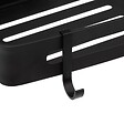 5 FIVE SIMPLY SMART - Étagère de douche rectangle stick adhésif noir "Blackalu" - vignette