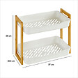 5 FIVE SIMPLY SMART - Étagère "Naturéo" en bambou blanc 27x20,5cm - vignette