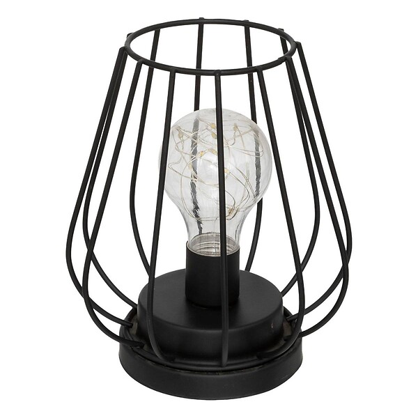 ATMOSPHERA - Lampe en métal noir "Madi" H18cm - large