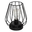 ATMOSPHERA - Lampe en métal noir "Madi" H18cm - vignette
