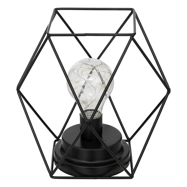 ATMOSPHERA - Lampe en métal noir "Madi" H18cm - large