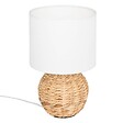 ATMOSPHERA - Lampe à poser boule "Sand" jacinthe beige H37cm - vignette