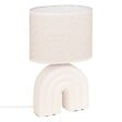 ATMOSPHERA - Lampe à poser champignon secteur Gabin blanc H32cm - vignette