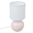 ATMOSPHERA - Lampe céramique "Timéo" H25cm rose clair - vignette
