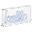 ATMOSPHERA - Tube néon à poser led "Hello" bleu L 23cm - vignette
