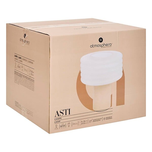 ATMOSPHERA - Lampe à poser "Asti" argile H36cm - large