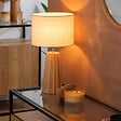 ATMOSPHERA - Lampe à poser "Adon" beige H53cm - vignette