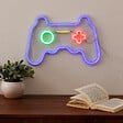 ATMOSPHERA - Tube néon mural led "Manette" bleu L 41cm - vignette