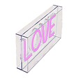 ATMOSPHERA - Tube néon à poser led "Love" rose L 23cm - vignette