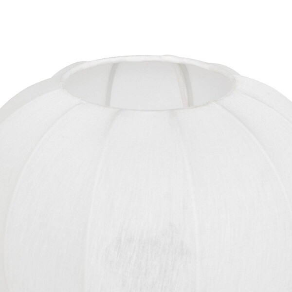 ATMOSPHERA - Lampe à poser "Tobie" coton argent H33cm - large