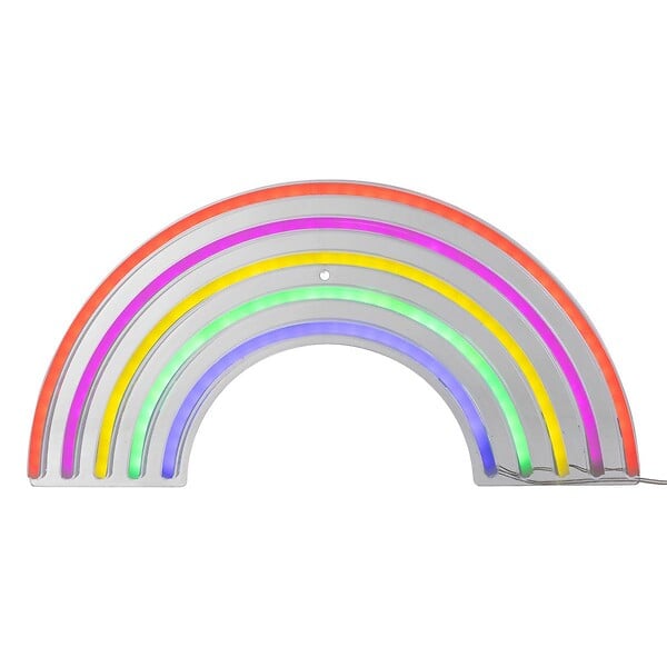 ATMOSPHERA - Tube néon mural led "Arc en ciel" L38cm - large