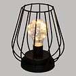 ATMOSPHERA - Lampe en métal noir "Madi" H18cm - vignette