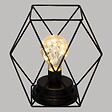 ATMOSPHERA - Lampe en métal noir "Madi" H18cm - vignette