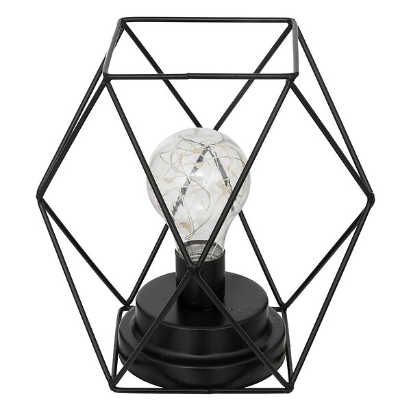 ATMOSPHERA - Lampe en métal noir "Madi" H18cm - large