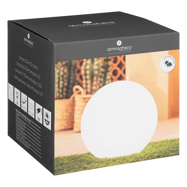 ATMOSPHERA - Boule LED outdoor blanc D30cm - large